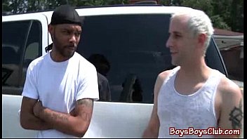 Nasty Black Dude Fuck White Boy Bareback Style 16 free video